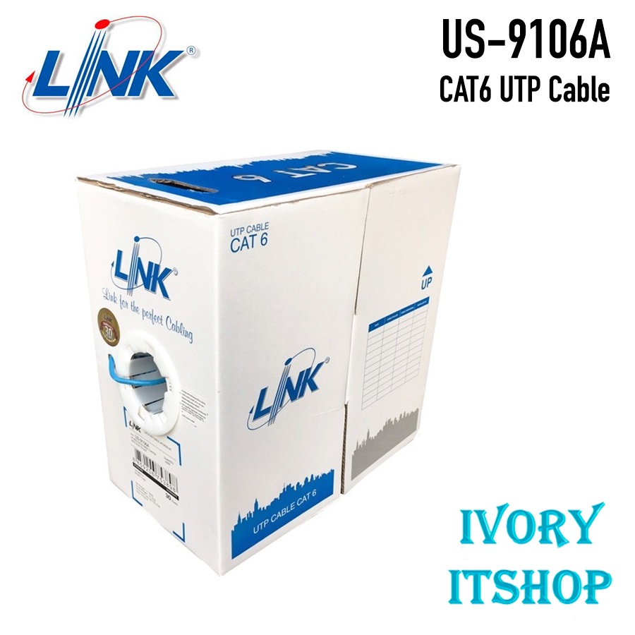 Link UTP Cable Cat6 305M(1000FT)/Box US-9106A