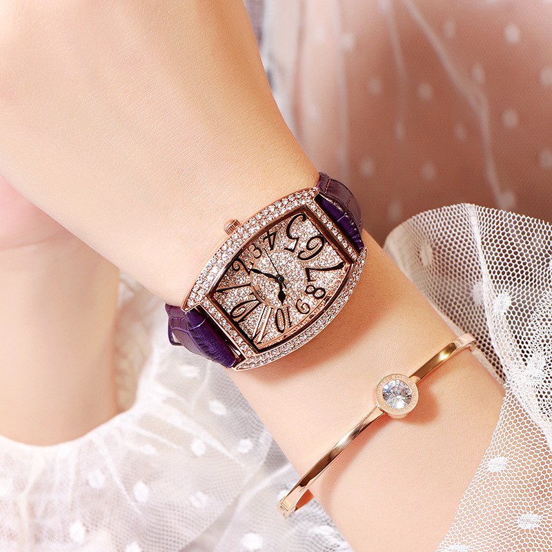 GEDI 12010 ✨แพรวพราว!💫 สไตล์แฟรงค์มุลเลอร์ ของแท้ 100% นาฬิกาแฟชั่น นาฬิกาข้อมือผู้หญิง