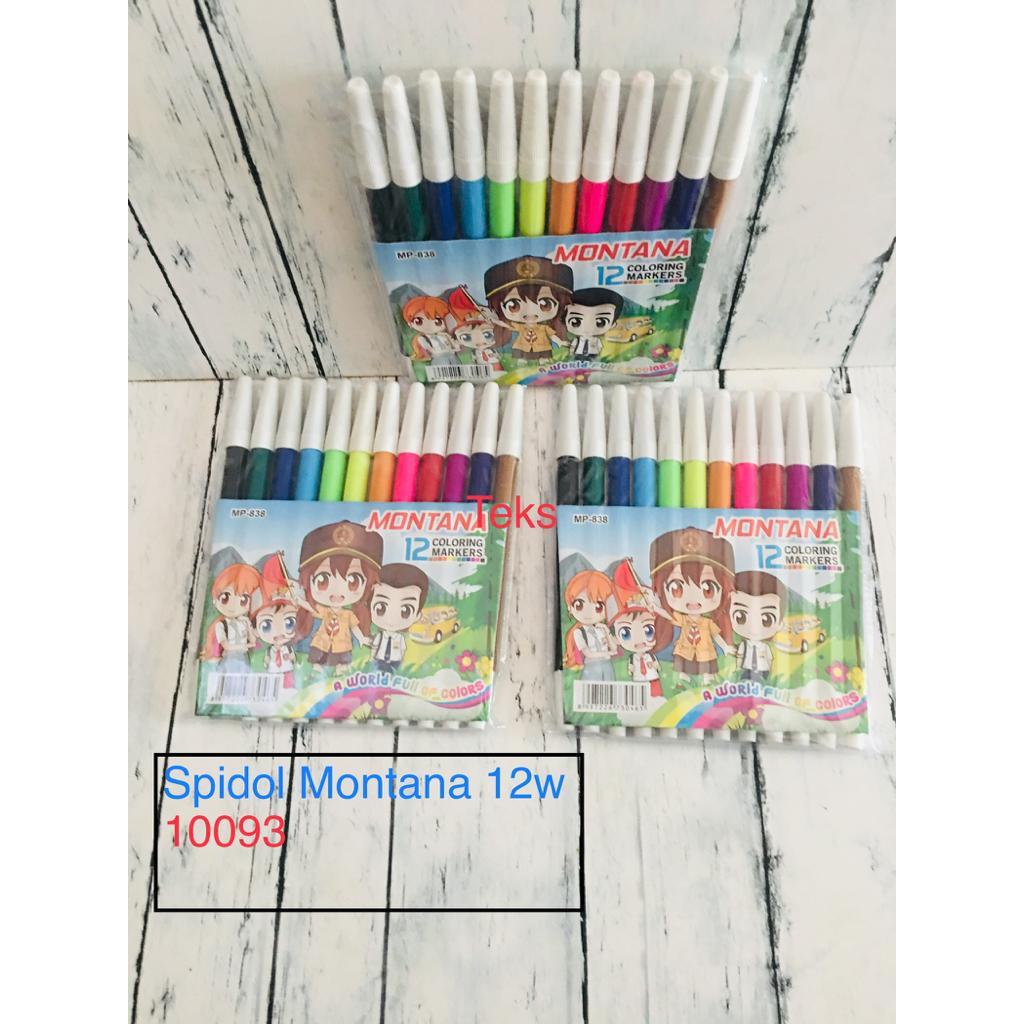 MONTANA MP-888 ปากกามาร์กเกอร์ 12 สี