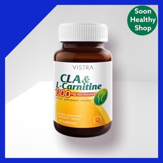 Vistra(วิสทร้า) CLA &amp; L-Carnitine 1100 mg Plus Vitamin E ขนาด 30 แคปซูล