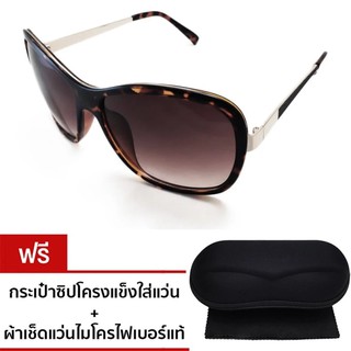 SunGlasses แว่นตากันแดด OVER523-1T11 - Tortoise/Brown