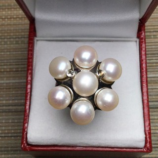 !!ลดล้างสต๊อก!!  แหวนมุกแท้ มุกน้ำจืดแท้ แหวนราคาถูก Fresh Water Pearl Ring สินค้าพร้อมส่ง ภาพถ่ายจากของจริง