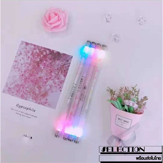 พร้อมส่ง✨ ปากกาควง ปากกาควงมีไฟ ซากุระ ปากกาควงคิ้วๆ ปากกาควงน่ารัก Cherry Blossom หมุนง่าย ถ่วงดี