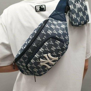 กระเป๋าคาดอก  MLB JACQUARD MONOGRAM HIP SACK NEW YORK YANKEES