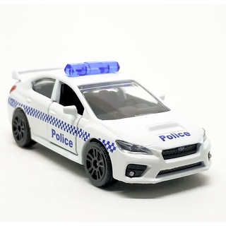 Majorette Subaru WRX STI - Police Australia - White Color /Wheels D5SB /scale 1/58 (3 inches) no Package