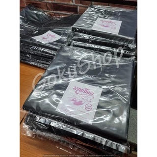 ถูกสุด 📌 ถุงหูหิ้วดำ แบบหนา ตรานางเงือก แพคครึ่งกิโล (พร้อมส่ง)
