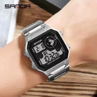 Sanda นาฬิกาข้อมือสแตนเลสสตีล กันน้ำ สำหรับผู้ชาย 408