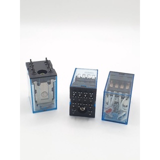 omron  relay ขาแหลม รุ่นลงปริ้น   my2 my4  dc 12v 24v 220v ac dc