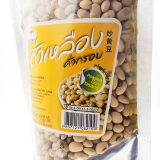 ถั่วเหลืองคั่ว ไร้น้ำมัน ไม่ทอด พร้อมทาน (ตราไทไทแบรนด์) Roasted Soy Beans เกลือเล็กน้อย ดีต่อสุขภาพ ขนมคลีน ถั่ว