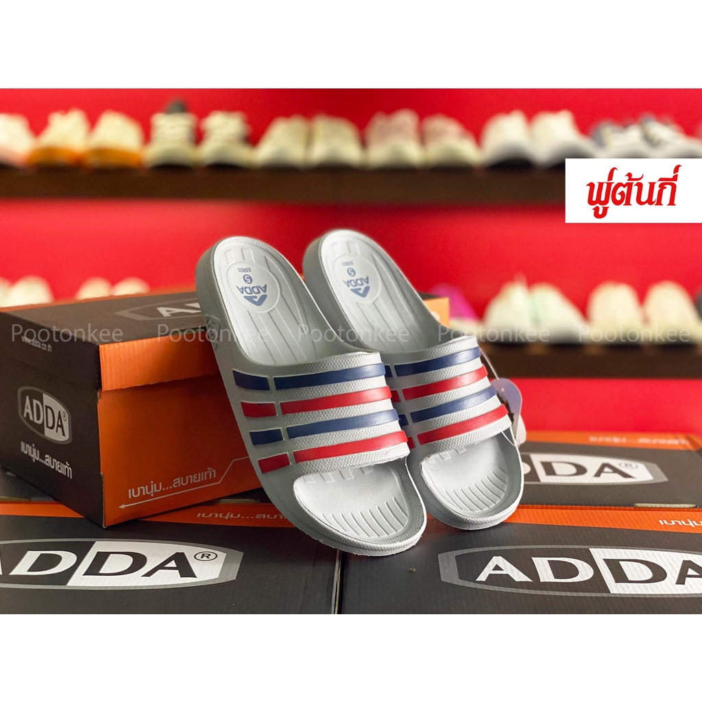 Adda รองเท้าแตะ แบบสวม รุ่น 55R03 ไซส์ 4-10 ของแท้ พร้อมส่ง