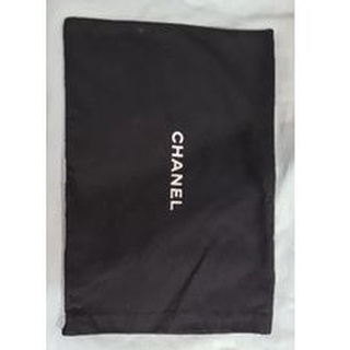 Chanel ถุงผ้าหูรูดด้านบน 10" W × 14" L สีดำ used