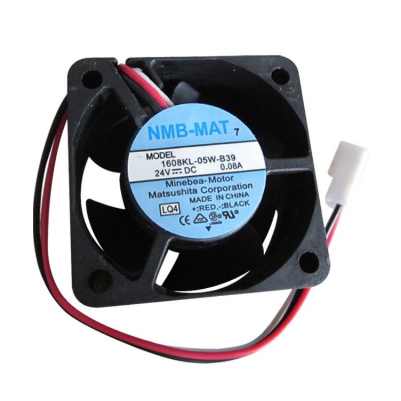 ￼1608KL-05W-B39 24VDC 0.08A 40*40*20MM 3สาย พัดลมเครื่องFANUC งานแท้ มีสายเซ็นเซอร์