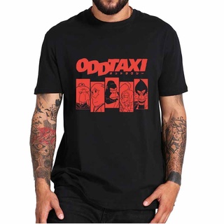 เสื้อยืด ผ้าฝ้าย แบบนิ่ม ระบายอากาศได้ดี พิมพ์ลายการ์ตูนอนิเมะมังงะ Odd Taxi สไตล์ญี่ปุ่น สําหรับผู้ชาย และผู้หญิงS-5XL