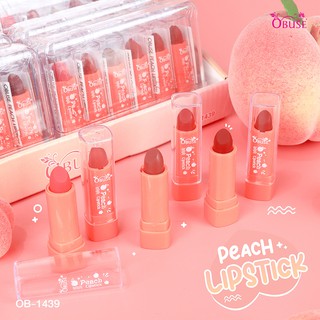 ลิปสติก Obuse Peach Lipstick(OB-1439)