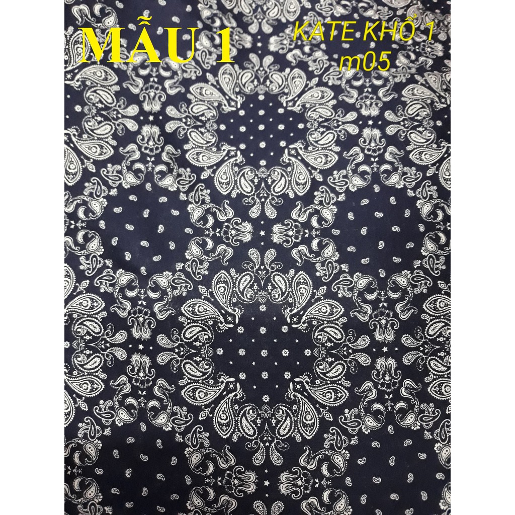 ผ้าKATE COTTON สําหรับ DRAPS, BLANKETS, PILLOWS,... [สีดําและสีขาว PATTERN]
