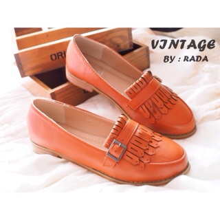 💋🎶มาแล้วจ้า🎶💋 แบบใหม่ Style Vintage พร้อมส่ง!!! รองเท้า Oxford นิยม สุดๆ ตอนนี้ แนว vintage งานแ