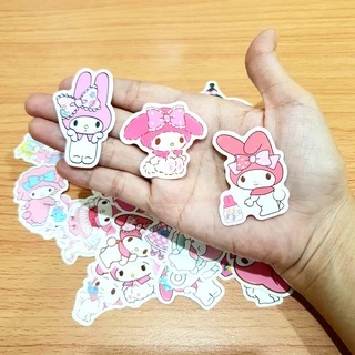สติ๊กเกอร์ My Melody มายเมโลดี้ ชิ้นเล็กๆ ติดแน่น กันน้ำ ติดกระเป๋า โน้ตบุ้ค (40ชิ้น) sticker
