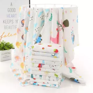 ผ้าอ้อมสาลูcotton100​%(70x70 cm.)​