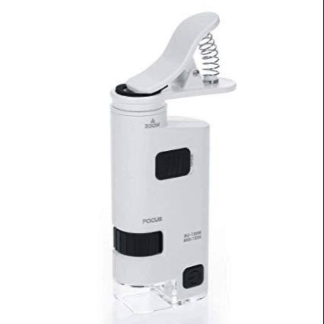 Cellphone clip: LED Microscope Len zoom150X กล้องจุลทรรศน์แบบหนีบกับโทรศัพท์มือถือ สำหรับส่องลักษณะพ