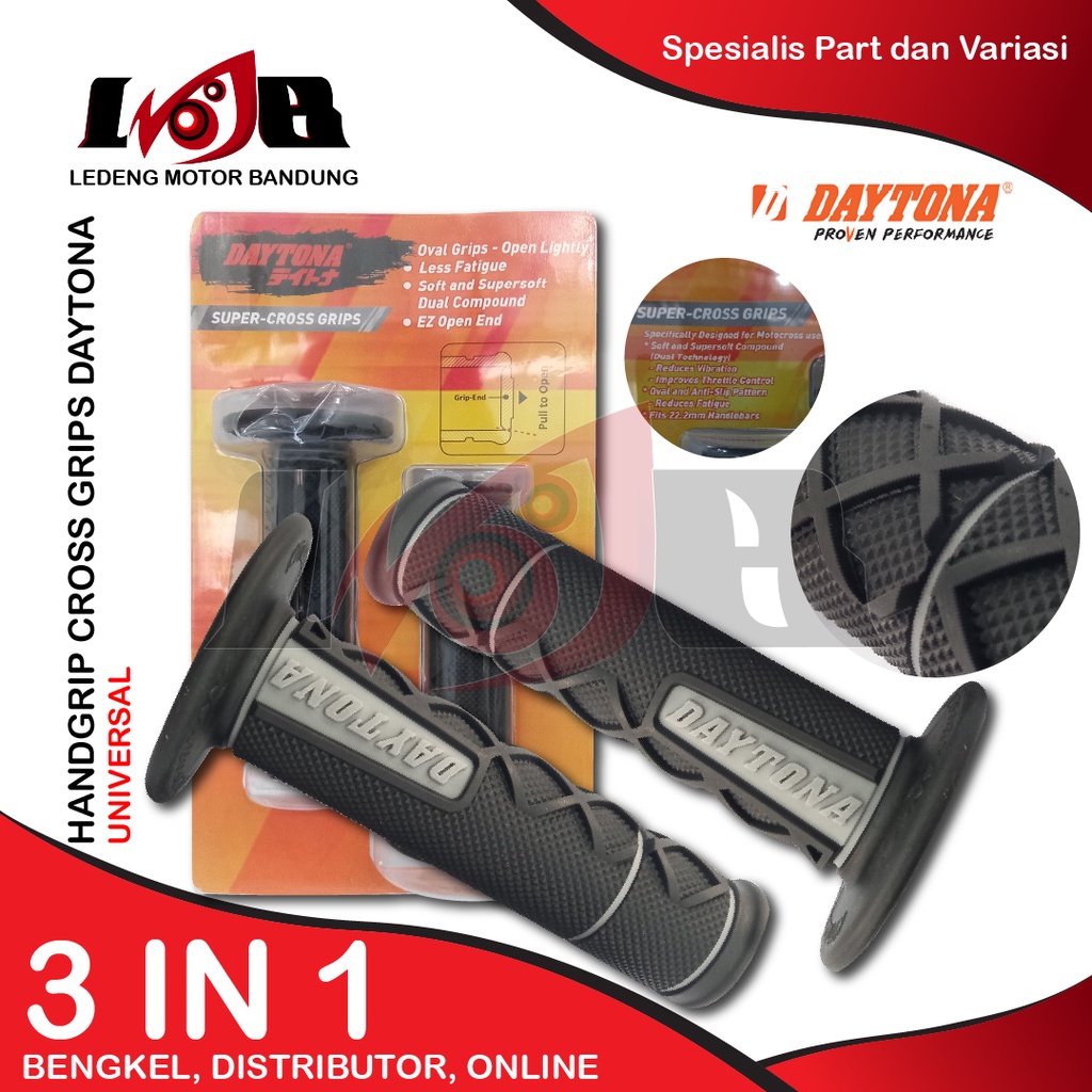 Handgrip Handfat Super Cross Daytona Rubber Handle Gas Motor Universal Racing Parts Variation Dual C