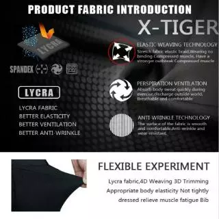 X-Tiger กางเกงขาสั้น 5D ใส่ขี่จักรยาน เล่นกีฬา สำหรับผู้ชาย