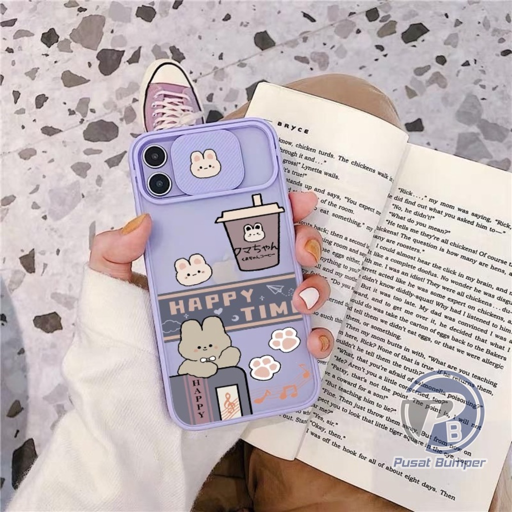 SS113 SOFTCASE SLIDE HAPPY TIME REALME C1 C2 5 5I 5S C3 6 7 8 C11 C12 C25 C25S C15 C17 7I C20 C11 20