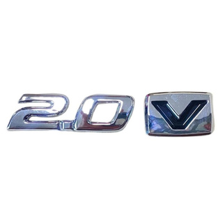 logo 2.0 V ใส่ Toyota corolla Altis โลโก้ 2.0 v ชุปโครเมี่ยม โครเมี่ยม