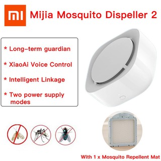 Newest Xiaomi Mijia Mosquito Dispeller 2 Upgrade Voice Control APP Remote Control USB/Battery Powered Mosquito Insect Repeller