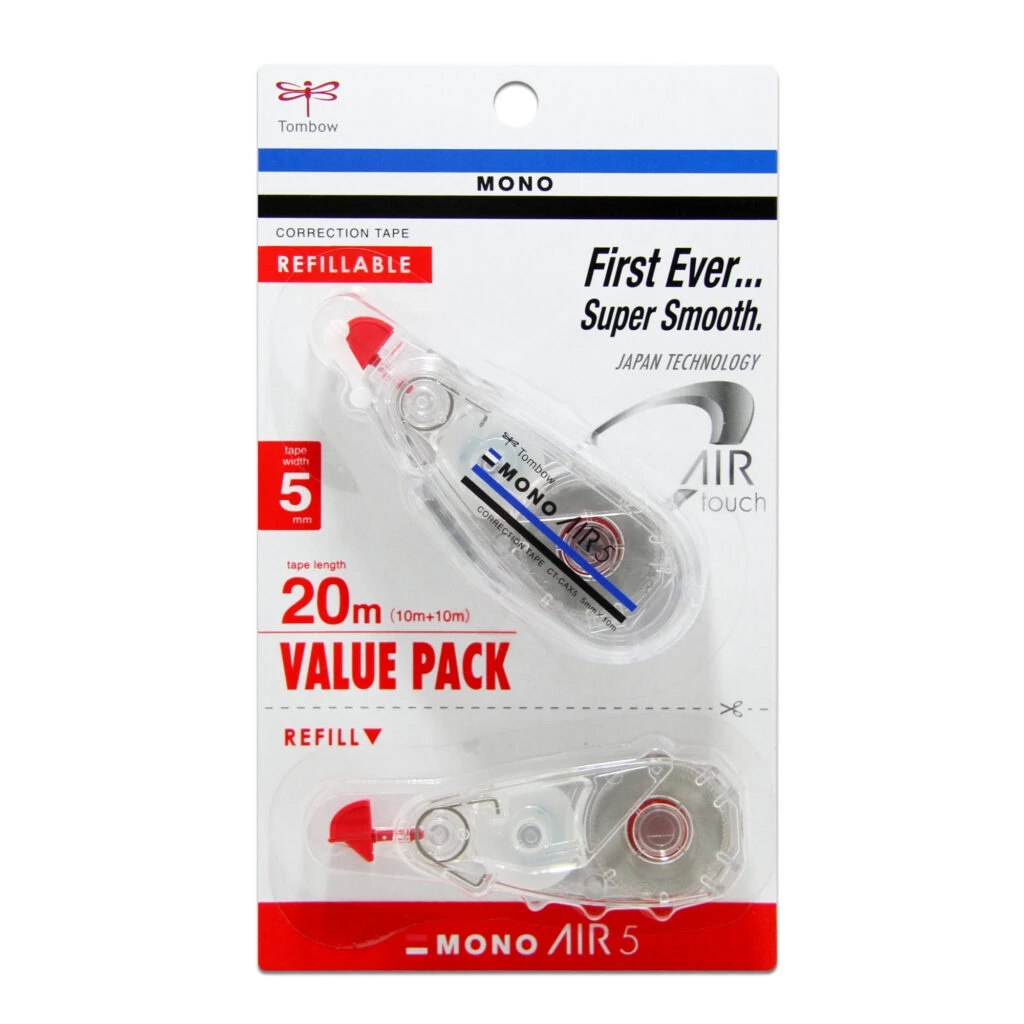 Tombow mono air correction tape CT-CAX5/ CT-CAX6 I เทปลบคำผิด