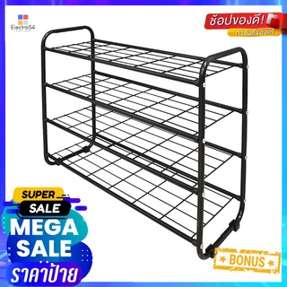 ชั้นวางรองเท้า 4 ชั้น STACKO KEEP 70x27x58 ซม. สีดำ4-TIER SHOE RACK STACKO KEEP 70X27X58CM BLACK