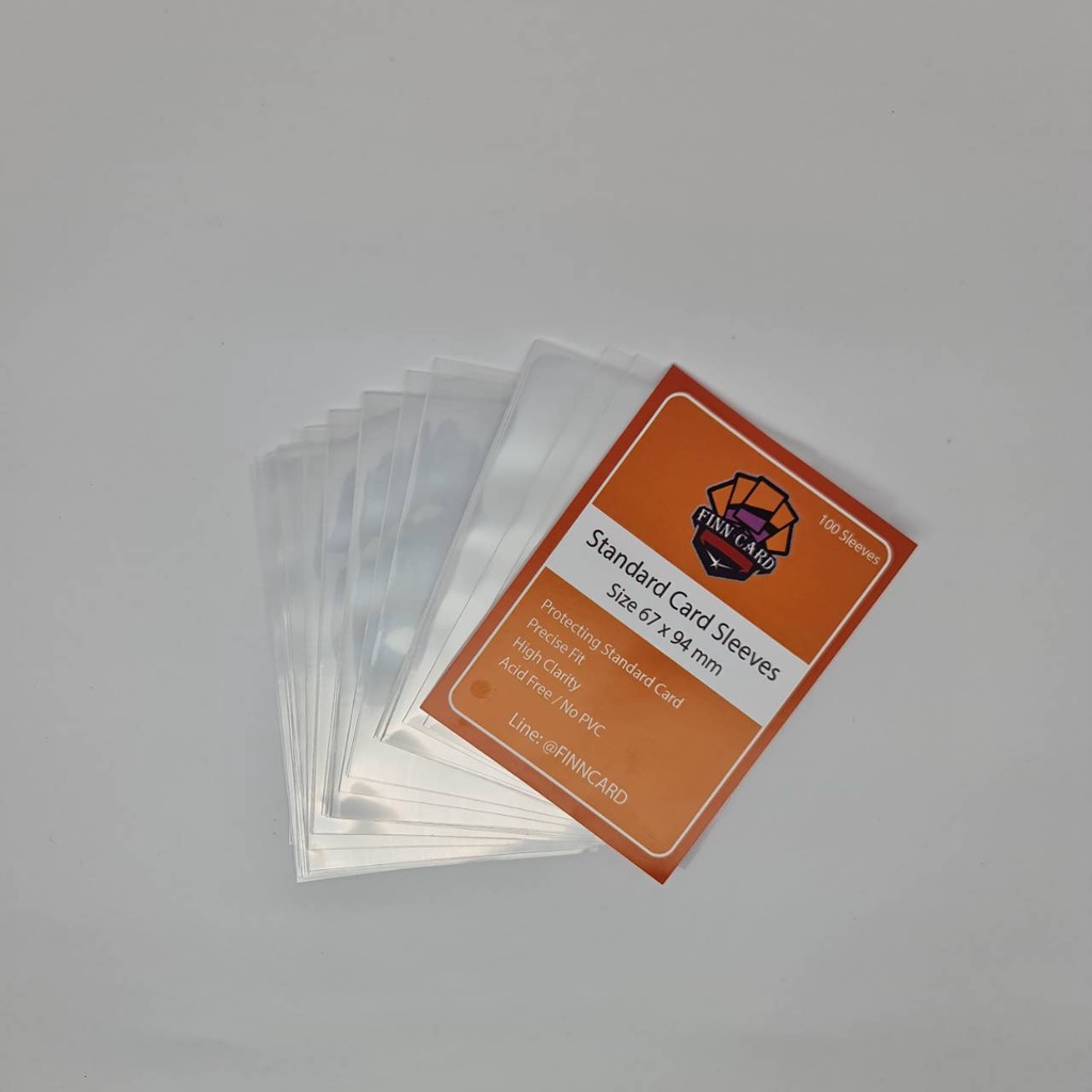 Finncard Sleeve ซองใส 35pt 130pt 180pt 360pt สำหรับใส่การ์ด สลีฟ ซองใส่การ์ด (1แพคมี 100ใบ) SL รูปที่ 6