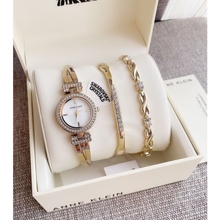 ⌚ANNE KLEIN เซ็ตนาฬิกามาพร้อม set กำไล สีมุก