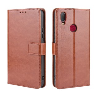 เคสสำ VIVO Y11 Case PU Leather Flip Phone Case VIVO Y11 Y 11 VIVOY11 2019 เคสโทรศัพท์มือถือ พลิกซองโทรศัพท์