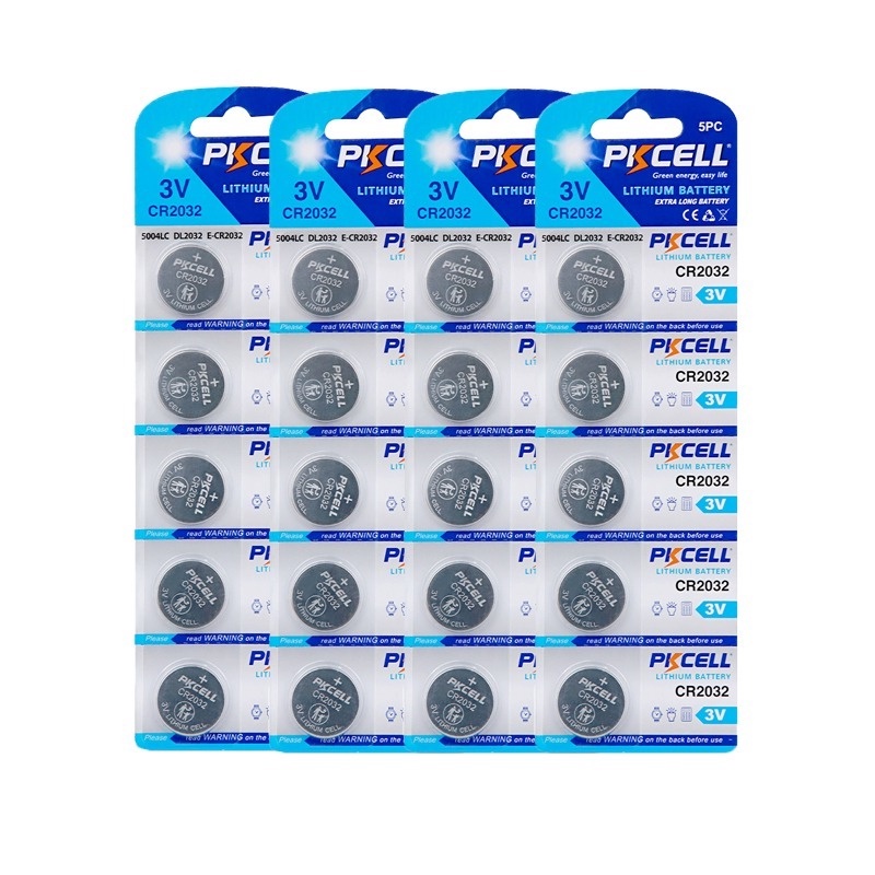 20pcs/4cards PKCELL Bateria CR2032 3V Lithium Button Battery BR2032 DL2032 ECR2032 CR 2032 Lithium B
