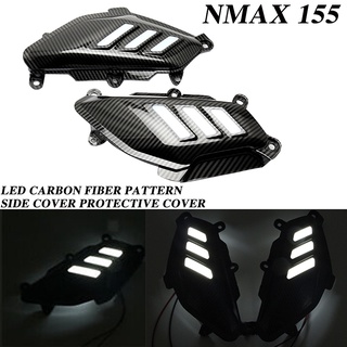 [พร้อมส่ง] ฝาครอบกระจังหน้ารถจักรยานยนต์ คาร์บอนไฟเบอร์ สําหรับ YAMAHA NMAX155 NMAX125 2016-2019