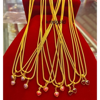 KMDGold สร้อยคอทอง1สลึง ลายเบนซ์ระย้า ทองแท้ พร้อมใบรับประกัน