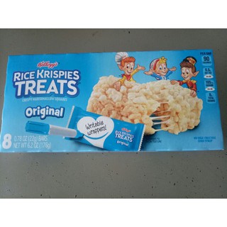 Kelloggs Rice Krispies Treats Original ข้าวพอง อบกรอบ แบบแท่ง เคลล็อกซ์ 176 กรัม