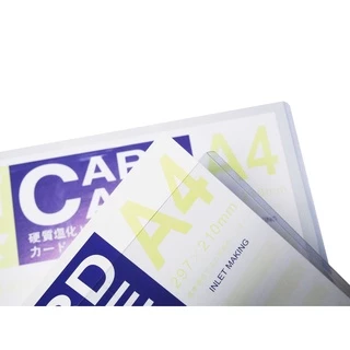 Cardcase เกรดพรีเมียม* แฟ้มเก็บเอกสาร ซองพลาสติกแข็ง ซองเอกสาร A4 วัสดุ PVC 350 mic แข็งแรง ใสกิ๊ง card case