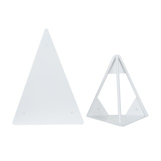 แขนรับชั้นเหล็กสามเหลี่ยม HP สีขาวTRIANGLE BRACKET HP WHITE