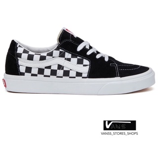 VANS SK8 LOW BLACK CHECKERBOARD SNEAKERS สินค้ามีประกันแท้