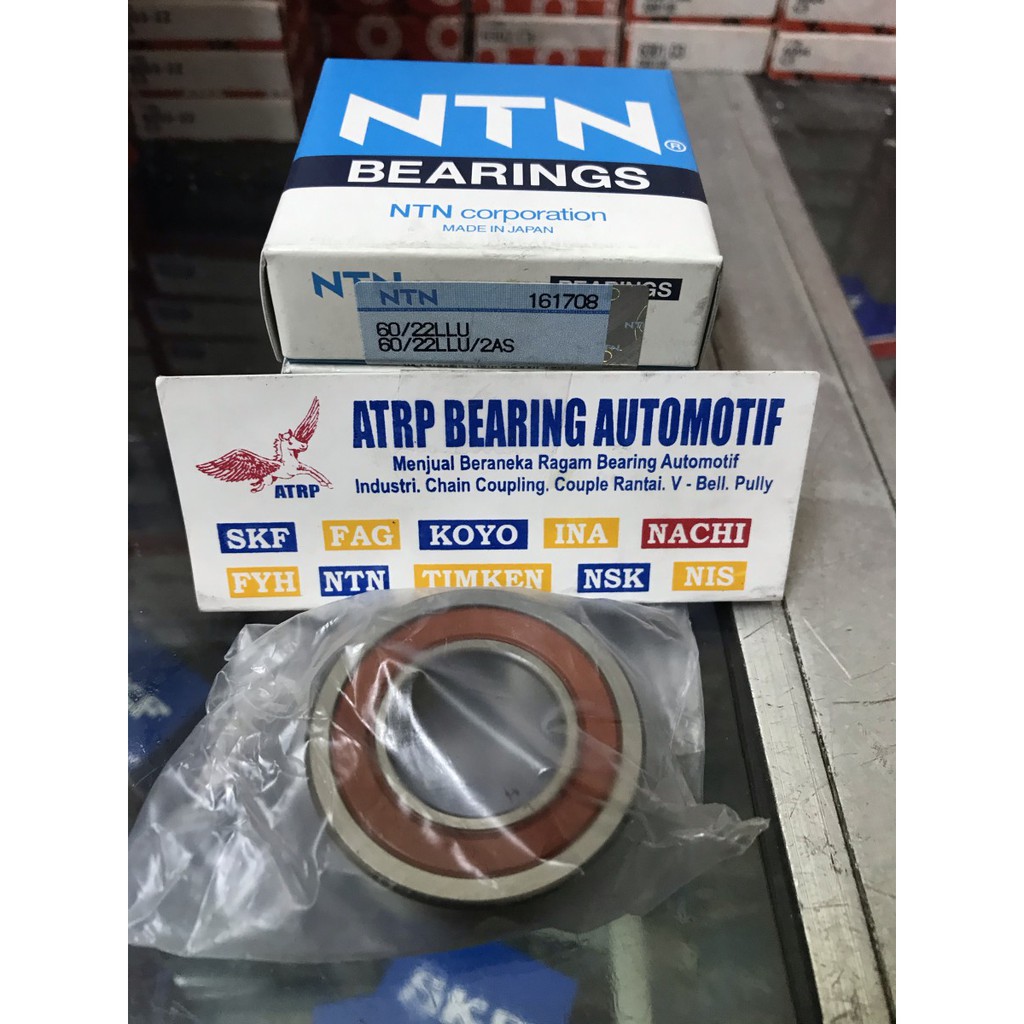 แบริ่งล้อหลังสําหรับ Beat Vario 110 Scoopy Spacy Genio 60/22 LLLU 60/22 2RS NTN JAPAN ORIGINAL