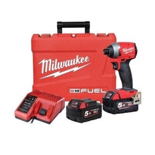 Milwaukee M18 FID2-502 ไขควงกระแทกไร้สาย (ชุดพร้อมแบตเตอรี่ 5.0ah จำนวน 2ก้อน และ แท่นชาร์ต)