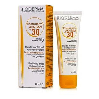 Bioderma Photoderm AKN Mat Fluide SPF30 ไบโอเดอร์มา โฟโตเดิร์ม เอเคเอ็น ครีมกันแดดเนื้อแมท 40ml.