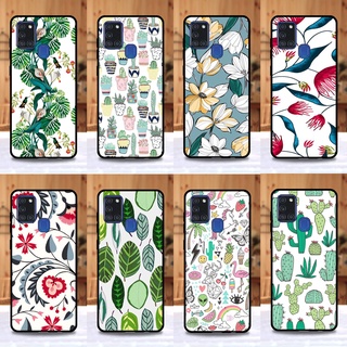 เคส Samsung A21s ลายดอกไม้ ขอบนิ่มหลังแข็ง เคสมือถือ เคสโทรศัพท์ Case เคส TPU ขอบนิ่มหลังแข็ง ไม่ขูดตัวเครื่อง ไม่กัด