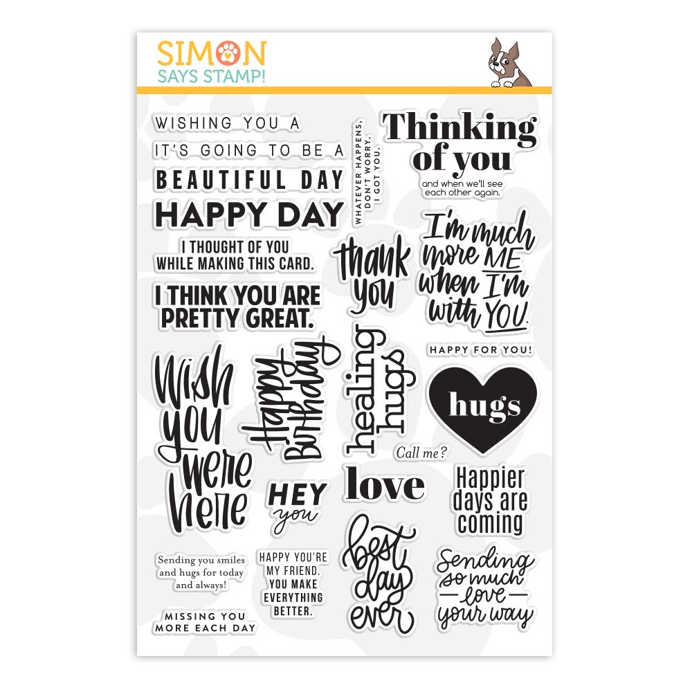 Simon Says Clear Stamps GREETINGS MIX 2 ตรายางใส