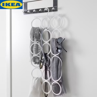 IKEA KOMPLEMENT คอมเพลียเมนท์ ที่แขวนอเนกประสงค์, ขาว เหมาะสำหรับโชว์คอลเล็คชั่นผ้าคลุมไหล่ หรือเก็บเข็มขัดและเน็คไท