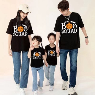 เสื้อเชิ้ต พิมพ์ลาย The Boo Squad เหมาะกับวันฮาโลวีน สําหรับครอบครัว