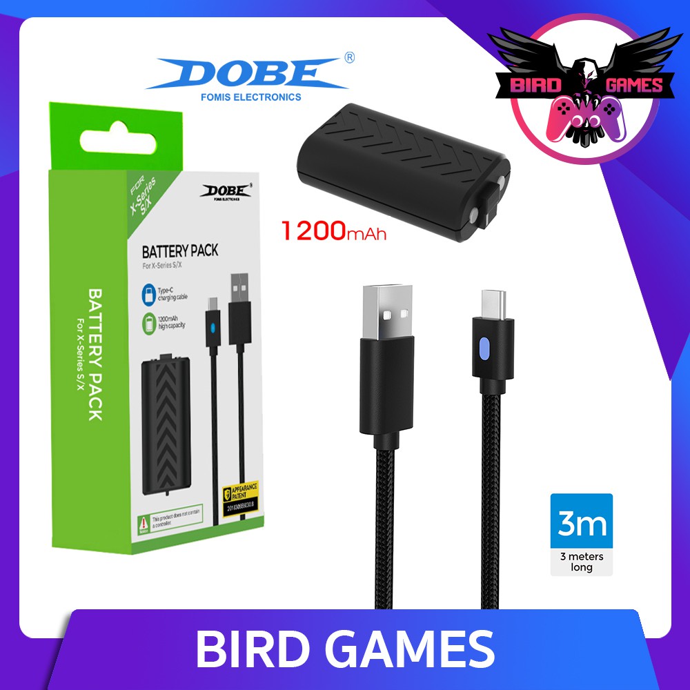 ถ่านชาร์จ Xbox X series ยี่ห้อ Dobe Battery Pack [ถ่านจอย xbox] [แบตจอย] [แบต] [ถ่าน x box]