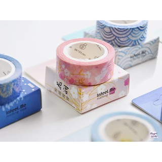 [[พร้อมส่งจากไทย!!]] Set B มาสกิ้งเทป เทป Washi ลายพาสเทล