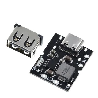 Type-C USB input โมดูลชาร์จแบตลิเธี่ยม ขาออก 5V 2A IP5306 PB0063E Boost Converter Module Lithium Battery LED Display DIY